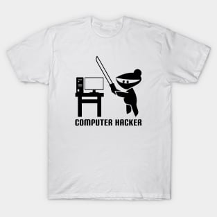 Computer Hacker Ninja Style T-Shirt